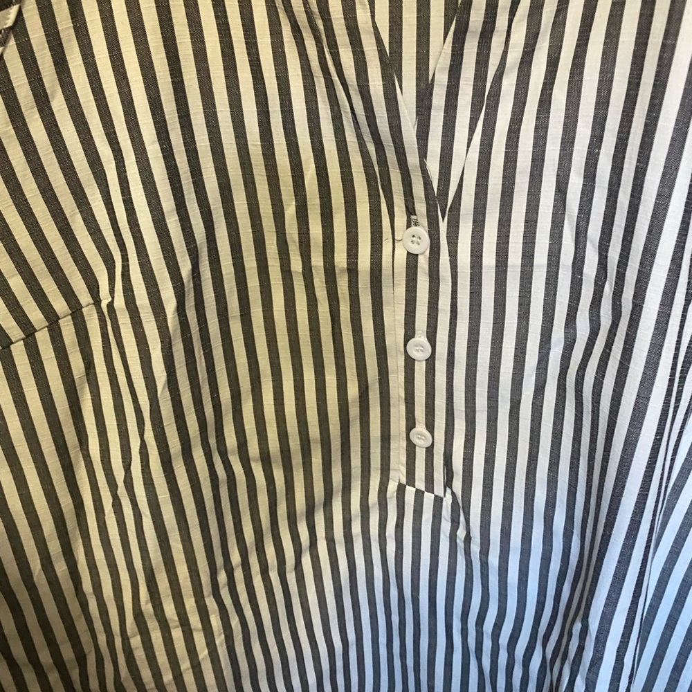 Cupshe Blue and White Striped Blouse - Picture 2 of 6